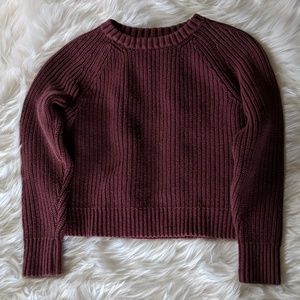 Maroon fossil sweater